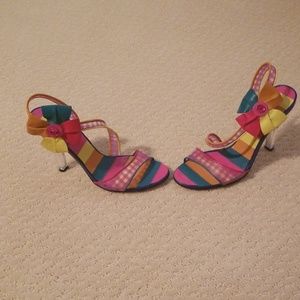 Betsey Johnson colorful sandals